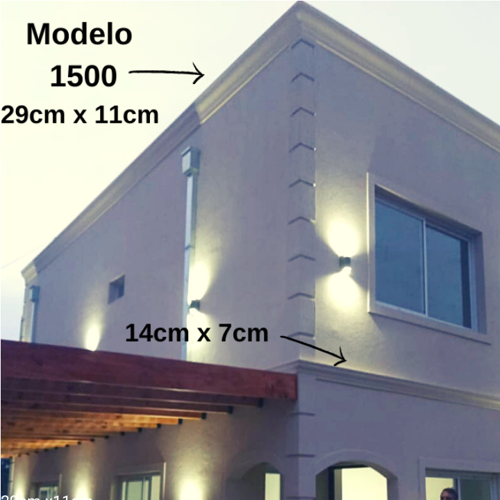 Cornisa Para Exterior Modelo 1500 Medida: 14cm X 7cm - Imagen 17