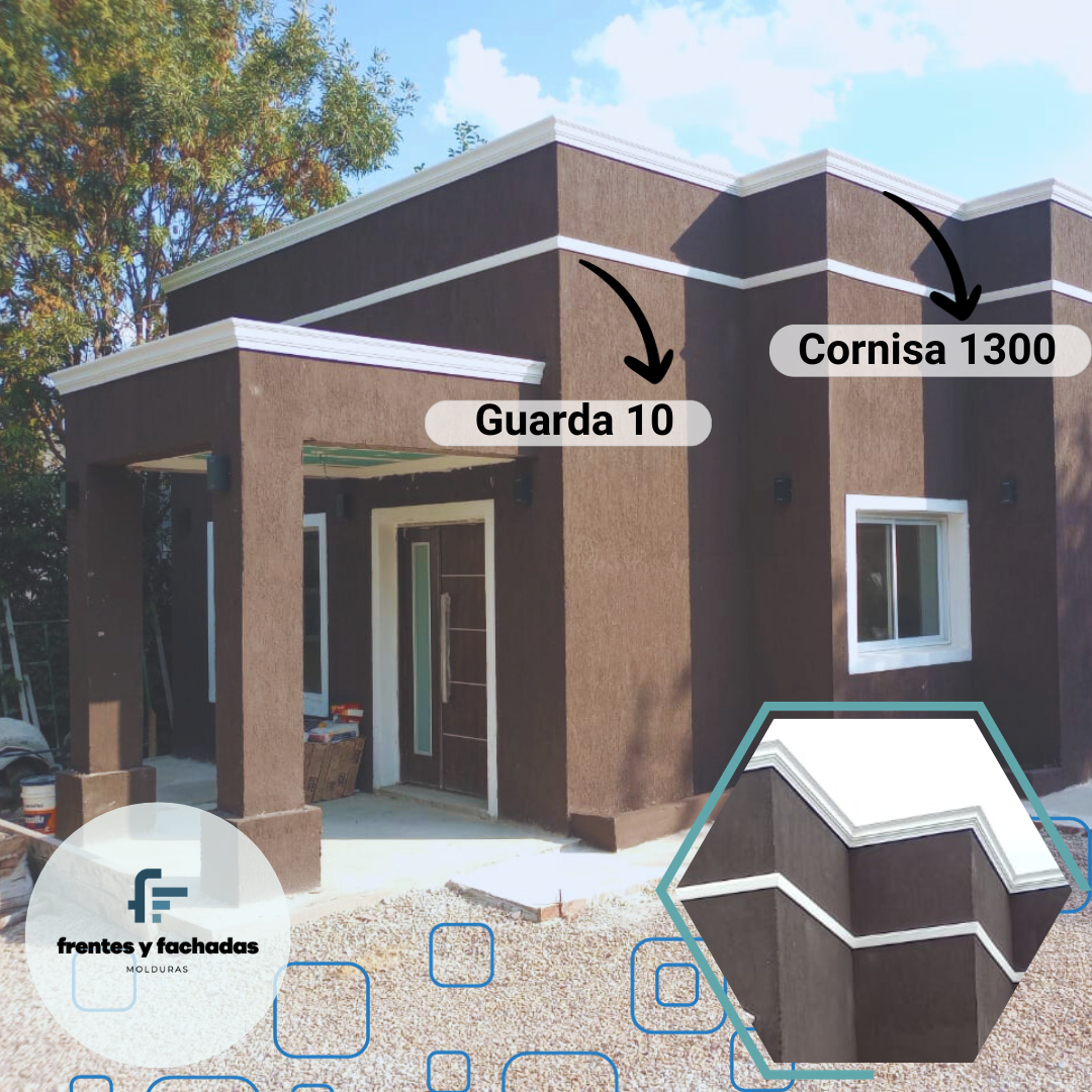 Cornisa Para Exterior Modelo 1300 Medida: 14cm X 7cm - Imagen 10